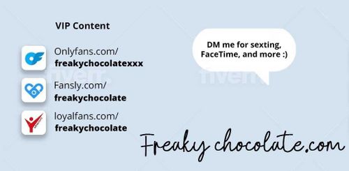 @freakychocolatefree nude freakychocolatefree nude